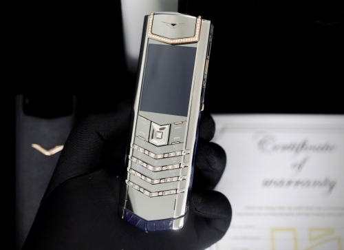 Vertu Signature S Slive Aligator Diamond